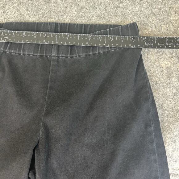 Soft Surroundings Pull On Pants Womens Large Black Dark Was Denim Jeans Stretch - Picture 5 of 8
